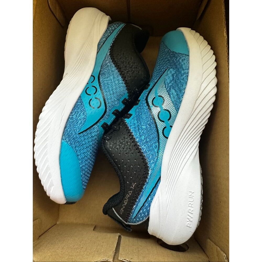 Saucony Boy’s Size 11 Kinvara 14 Ltt Blue Saucony Lace Up Bnib — image 6 of 8
